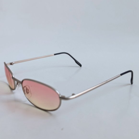 NWT Vintage 90's Unisex Rectangle Metal Sport Sunglasses (S.Gold) - Picture 3 of 5